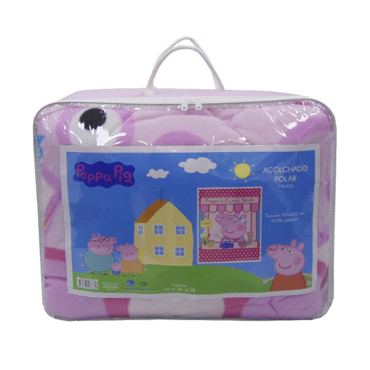 Acolchado Infantil Polar Peppa Pig - 1 Plaza 