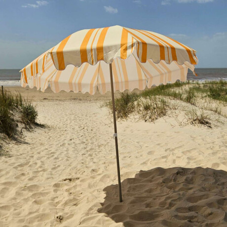 Sombrilla rayada 2.10x1.80 cm Club Petates Amarillo