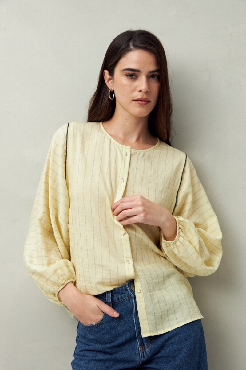 CAMISA LISANA AMARILLO PASTEL