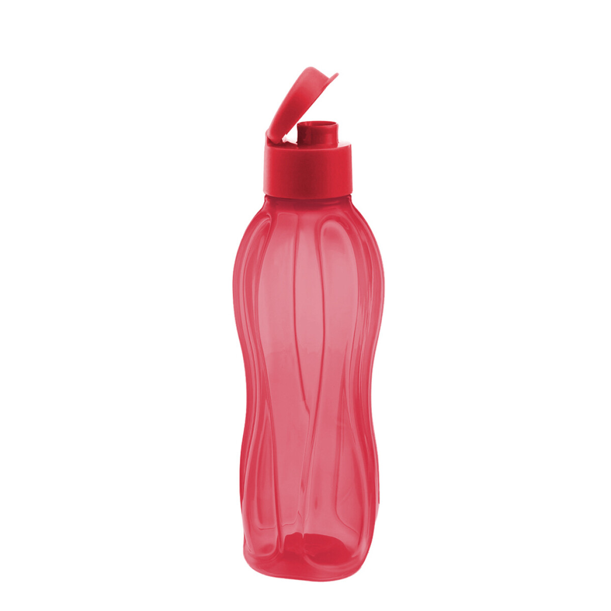 CARAMAÑOLA PLASTICA CON TAPON 800 ML ROJA 