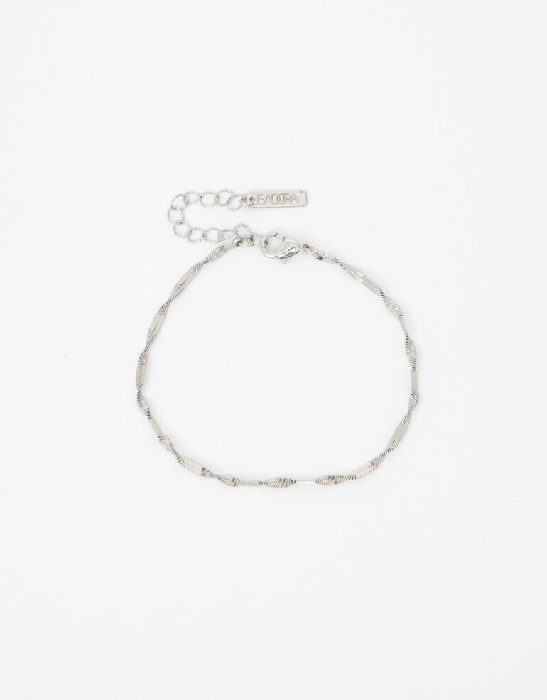 Pulseras Flexibles Metal Pulsera Flexible Metal Torzada - Plateado Rodio