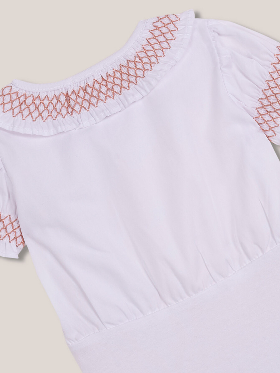 Body Con Bordado Blanco