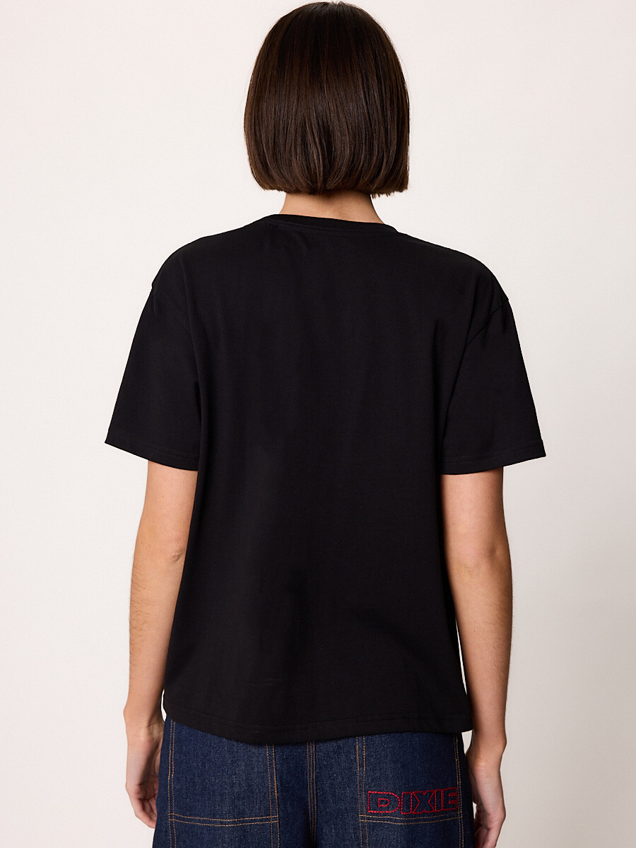 T-SHIRT M/C MARISOL DIXIE Negro