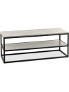 Mueble TV DOKKEDAL 1 estante hormigón/negro Mueble TV DOKKEDAL 1 estante hormigón/negro