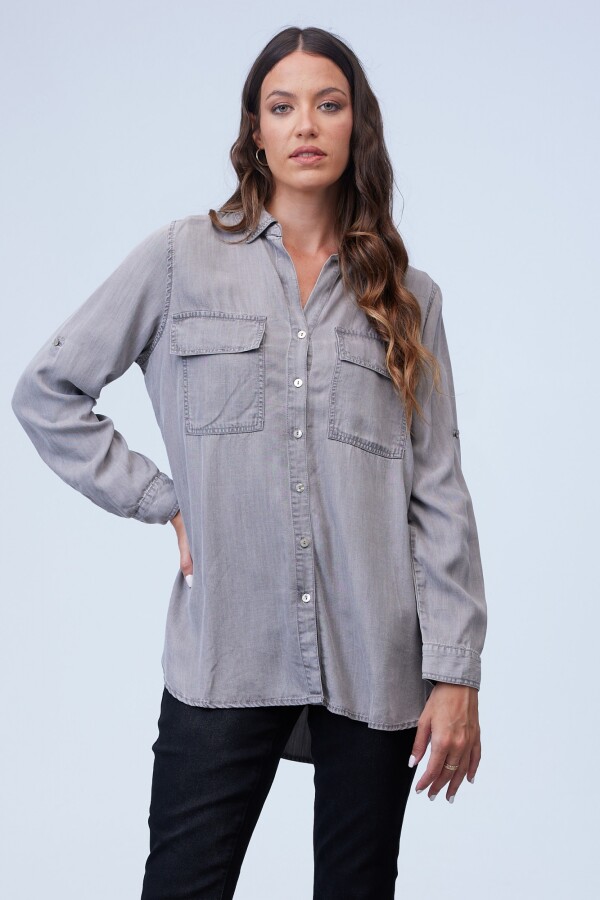 Camisa Tencel GRIS