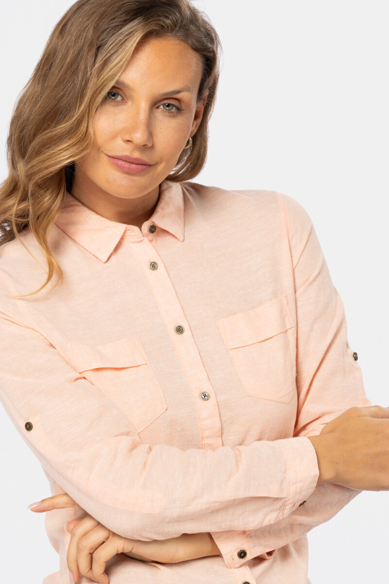 CAMISA DE LINO - Rosado 