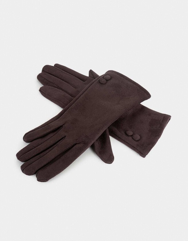 Guantes Varios Guantes Suede - Marron Chocolate