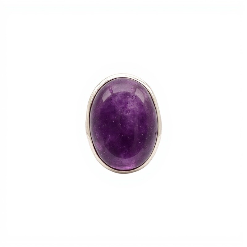 Anillo Oval-Plata 925-Piedra amatista-AN4689 conpiedra