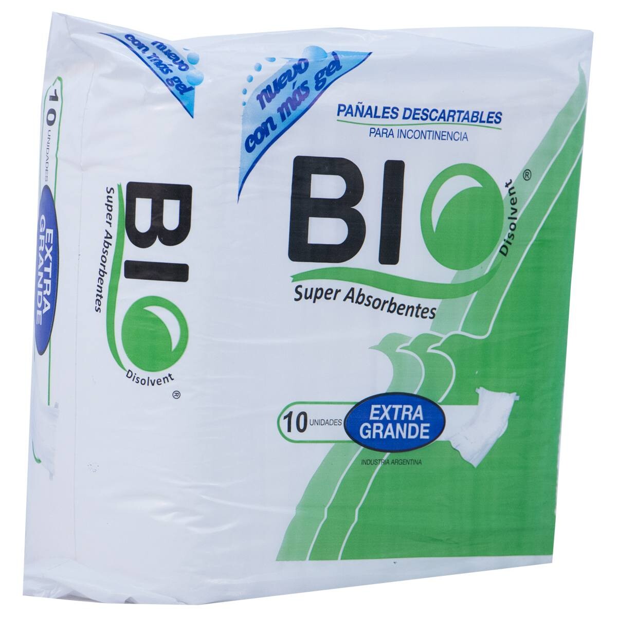 BIO DISOLVENT PAÑAL ADULTO XG PAQ. X 10 