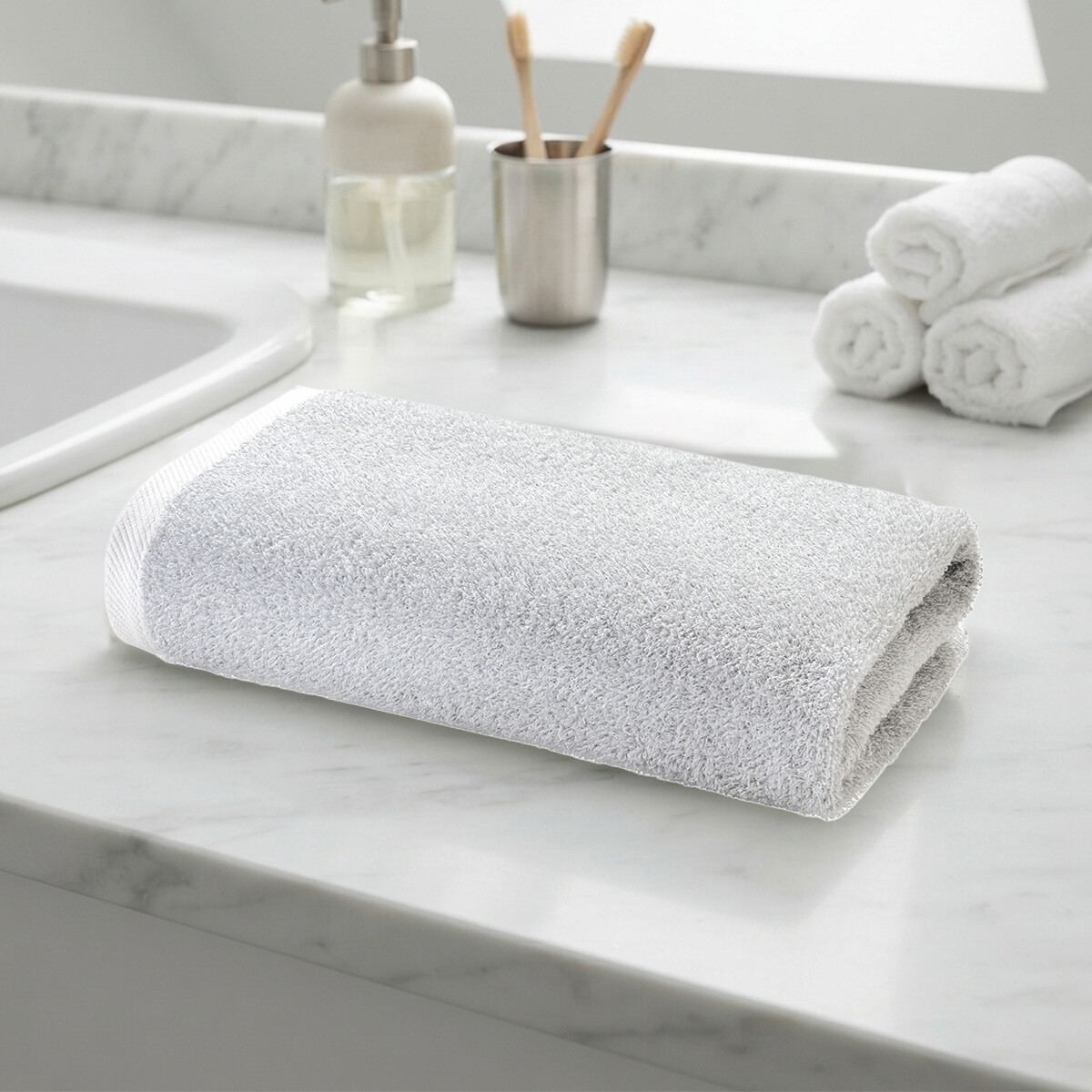 Toalla Mano Dohler Uni Felpa 50 x 90 cm 100% Algodón - GRIS 