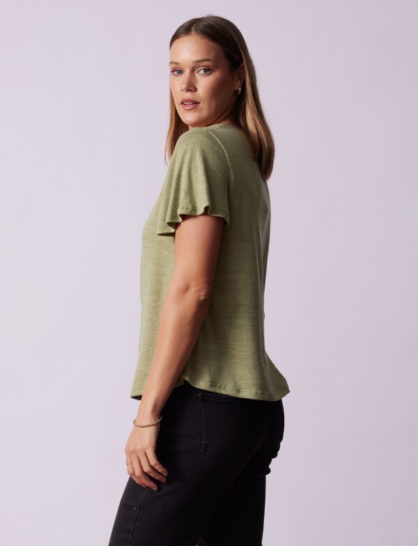 Remera Crochet VERDE