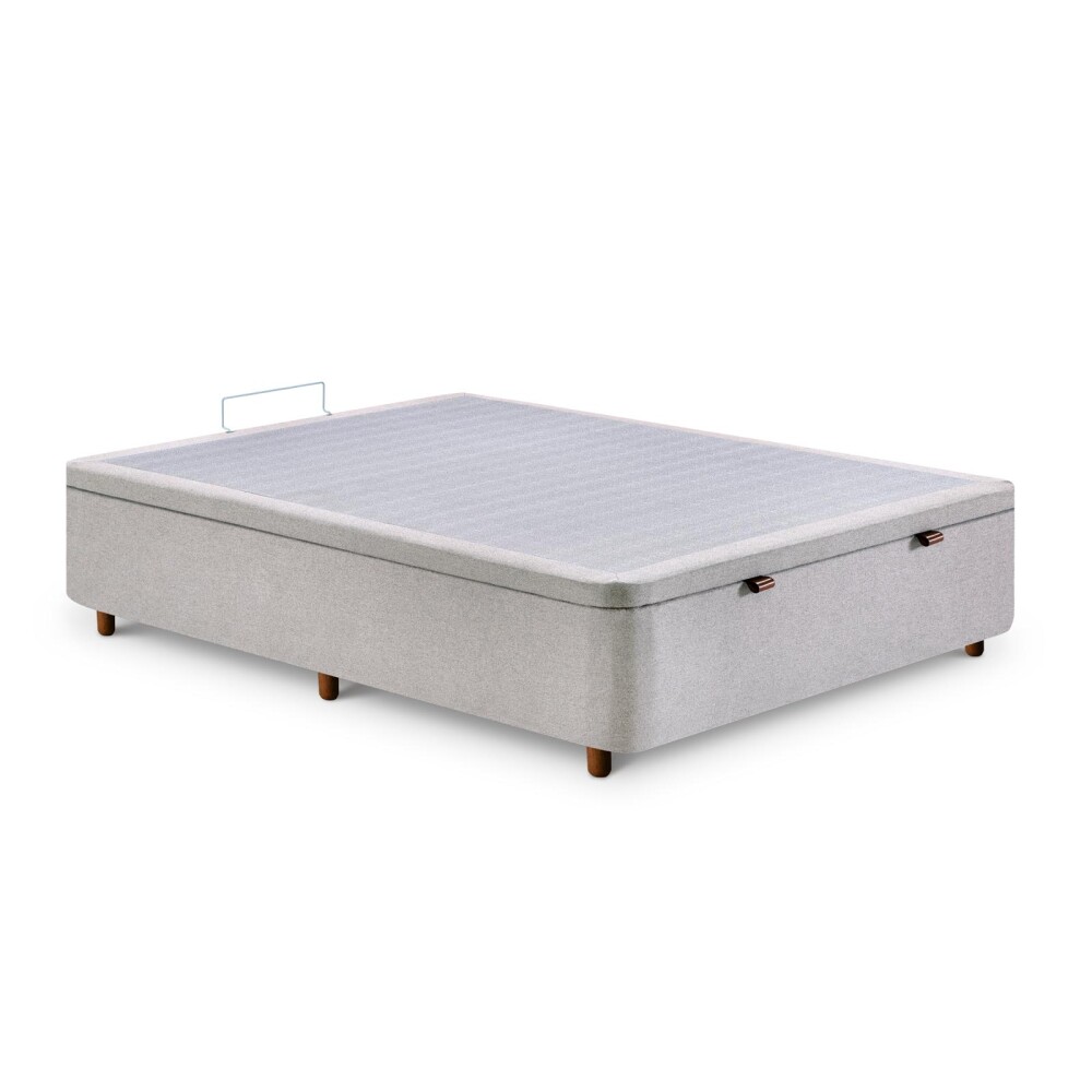 BOX BAÚL 2 PLAZAS MADERA GRIS PREMIUM