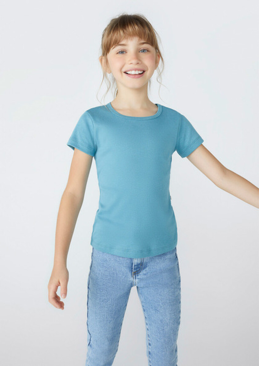 BLUSA MM FEM - CELESTE 
