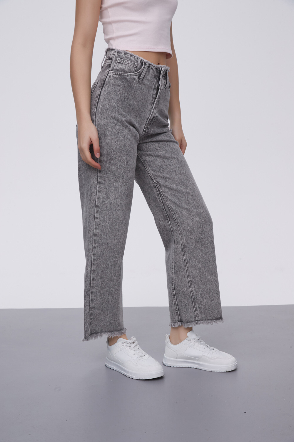 Pantalon Lianna Gris Claro