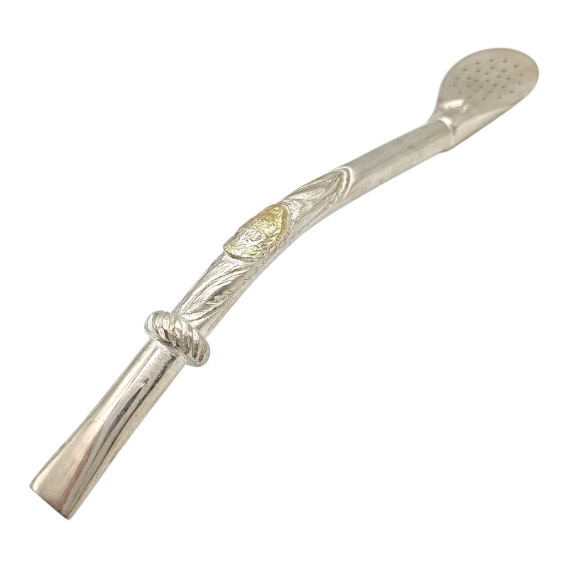 BOMBILLA CRIOLLA PLATA Y ORO 46 bmpo46po
