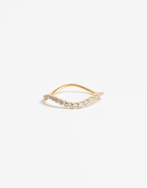 Anillos Chicos Cubic zirconia Anillo De Cubic Zirconia - Dorado