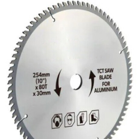 TOLSEN HOJA SIERRA CIRCULAR ALUMINIO 254mmx80dtsB30 Tolsen Hoja Sierra Circular Aluminio 254mmx80dtsb30