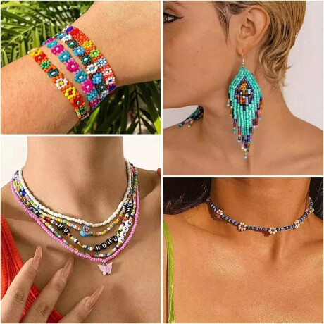 Kit 16 Colores Cuentas Para Crear Pulseras C/ Estuche Jug001202
