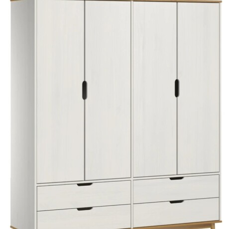 Ropero 4 Puertas 4 Cajones Línea Nórdica Blanco 3065 Ropero 4 Puertas 4 Cajones Línea Nórdica Blanco 3065