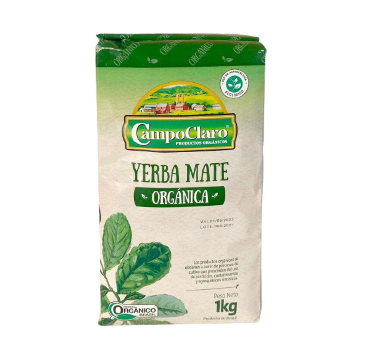 Yerba orgánica Campo Claro 1kg 