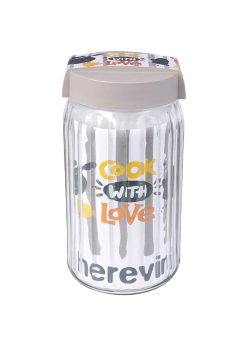 Frasco de vidrio herevin 1.7L linea Cook With Love 