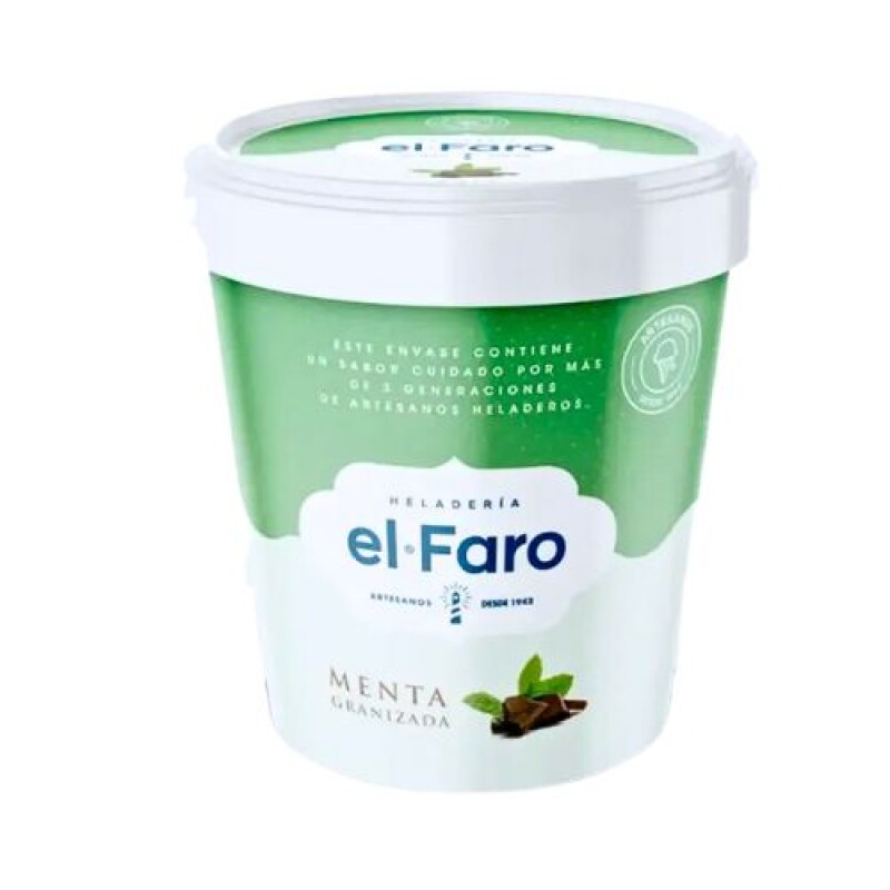 Helado El Faro - 1,1 lt Menta Granizada