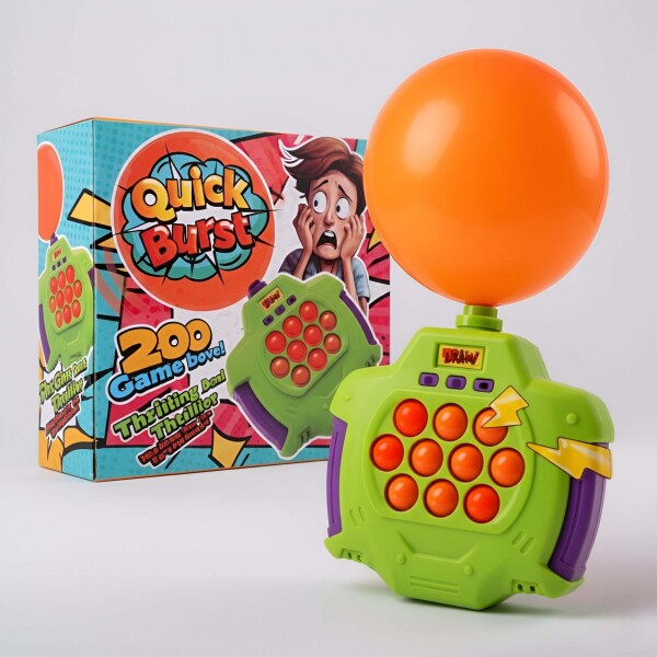 Consola Electrónica Pop It Infla Globos Luz Y Sonido Color Verde