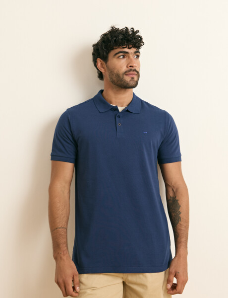 520752 REMERA HARRINGTON LABEL Azul