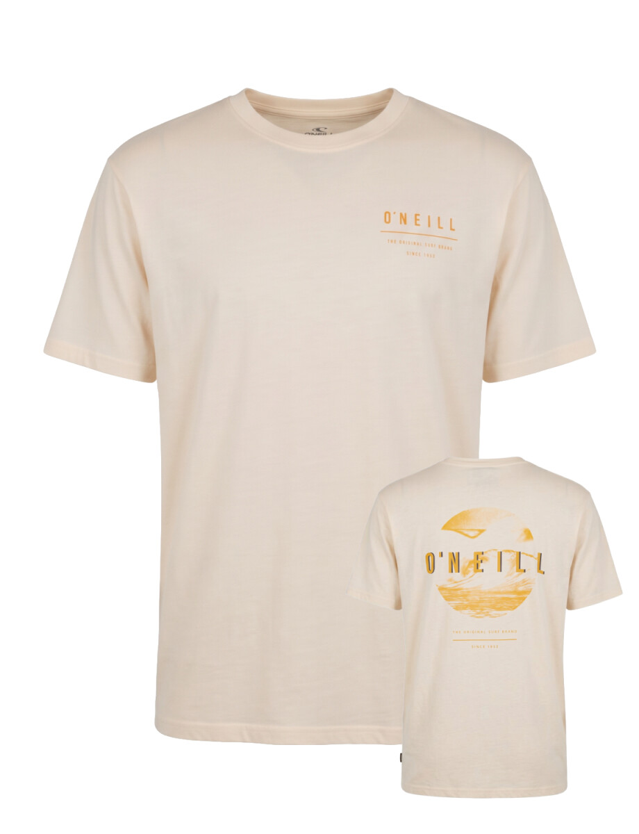 Remera O'Neill Circle Top - Beige 