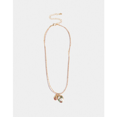 Collar Corto Multidijes Dorado