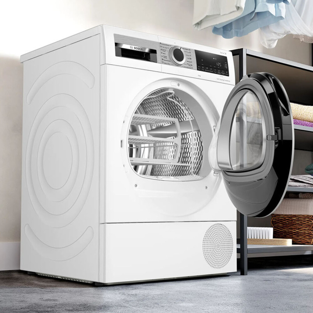 SECARROPAS CON BOMBA DE CALOR BOSCH 9-KG BLANCO WQG245D1ES