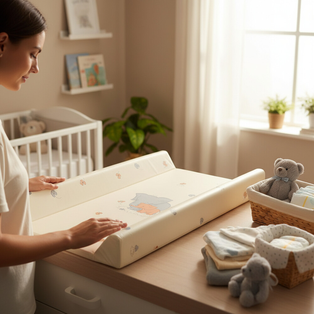 Cambiador rigido LORELLI 70x50 elefantes amarillo