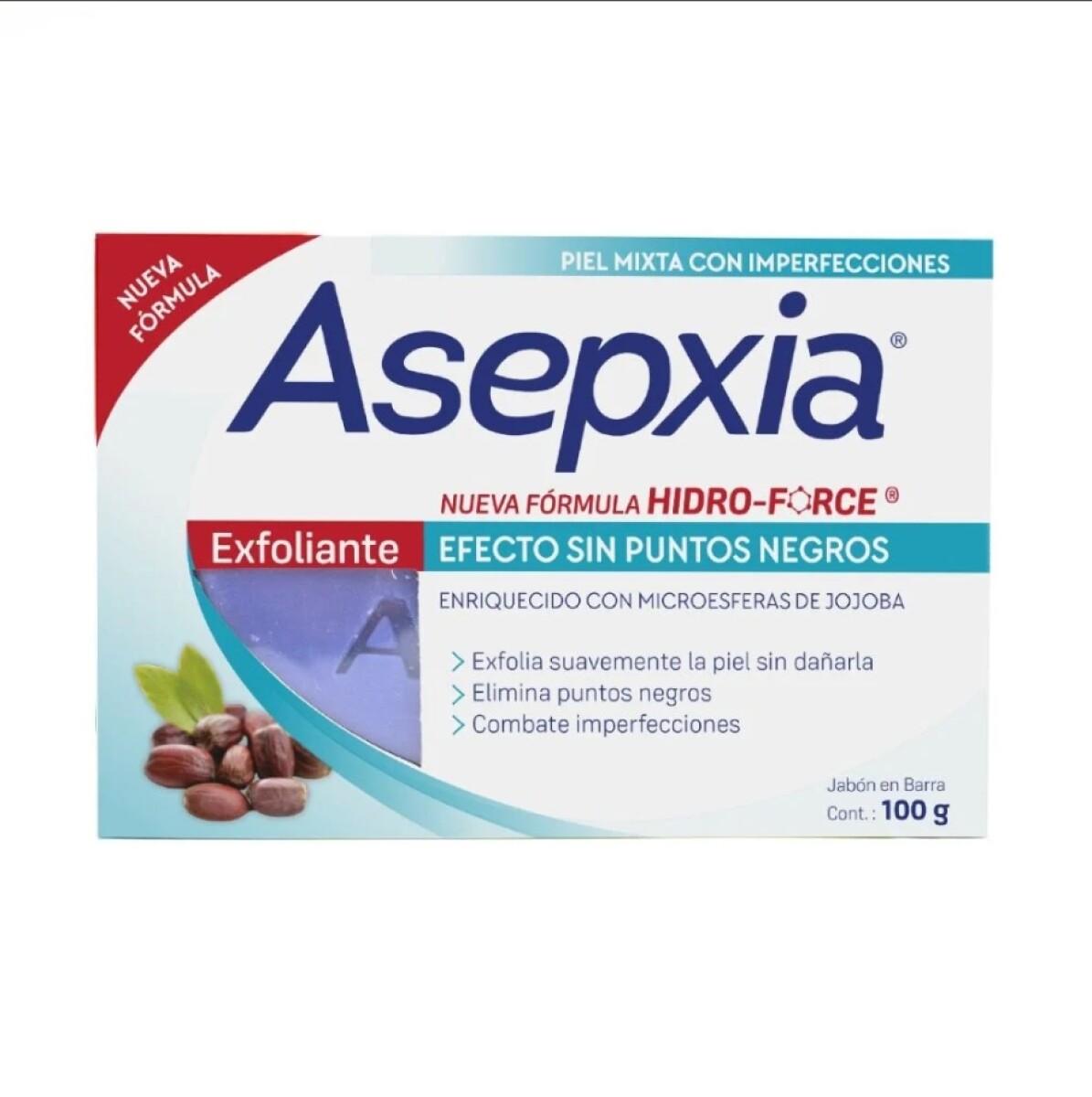 Jabón Asepxia Exfoliante 100 G 