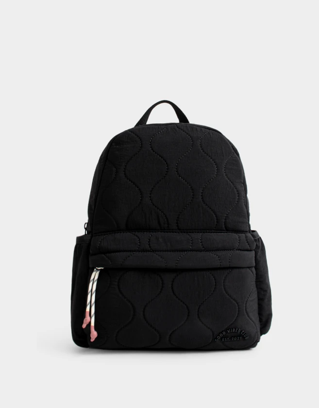 Mochilas Urbanas Puffy Mochila Deportiva Acolchada - Negro
