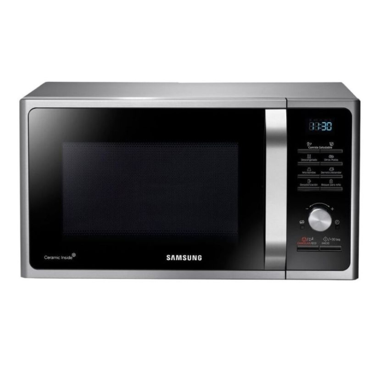 SAMSUNG MICROONDAS 23L C/ GRILL 800W SILVER MG23K3515AS/EC - E 