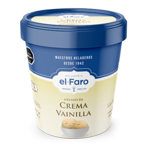 Helado de Crema Vainilla El Faro 1.1Lts Helado de Crema Vainilla El Faro 1.1Lts