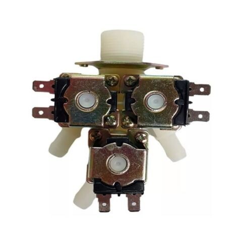 Eléctroválvula Triple 180º Entrada Agua Lavarropas Eléctroválvula Triple 180º Entrada Agua Lavarropas