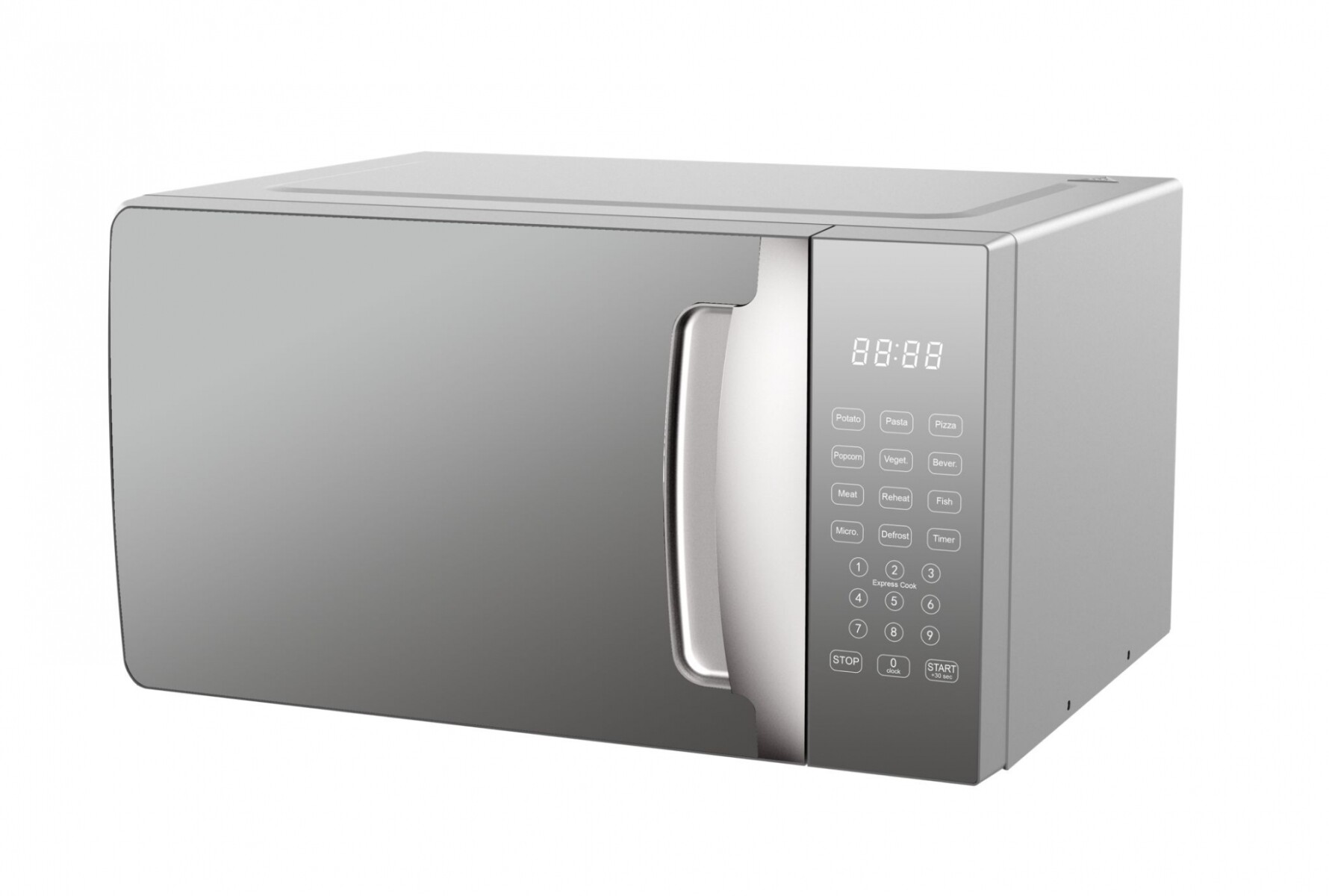 Microondas NIC´S DIGITAL 23Lts color SILVER INOX 
