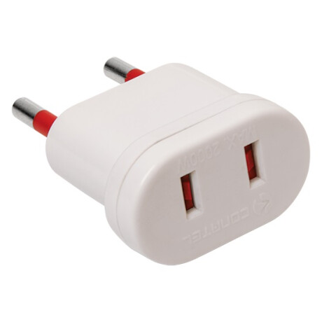 Adaptador de corriente USA a Europeo S/Tierra BLANCA VIVION 5512