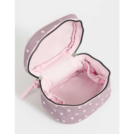 Portacosméticos Con Manija Violeta Medio