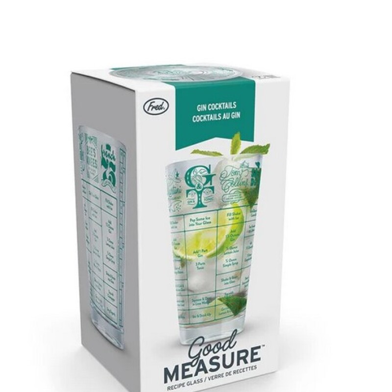 Vaso de vidrio medidor Gin