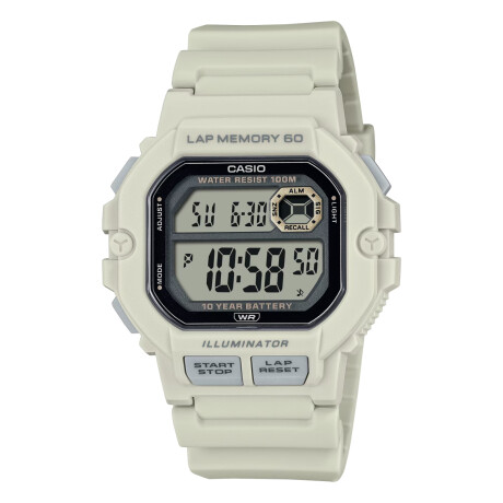 Reloj CASIO WS1400H-8AVDF Resina Beige Esfera 44mm 0