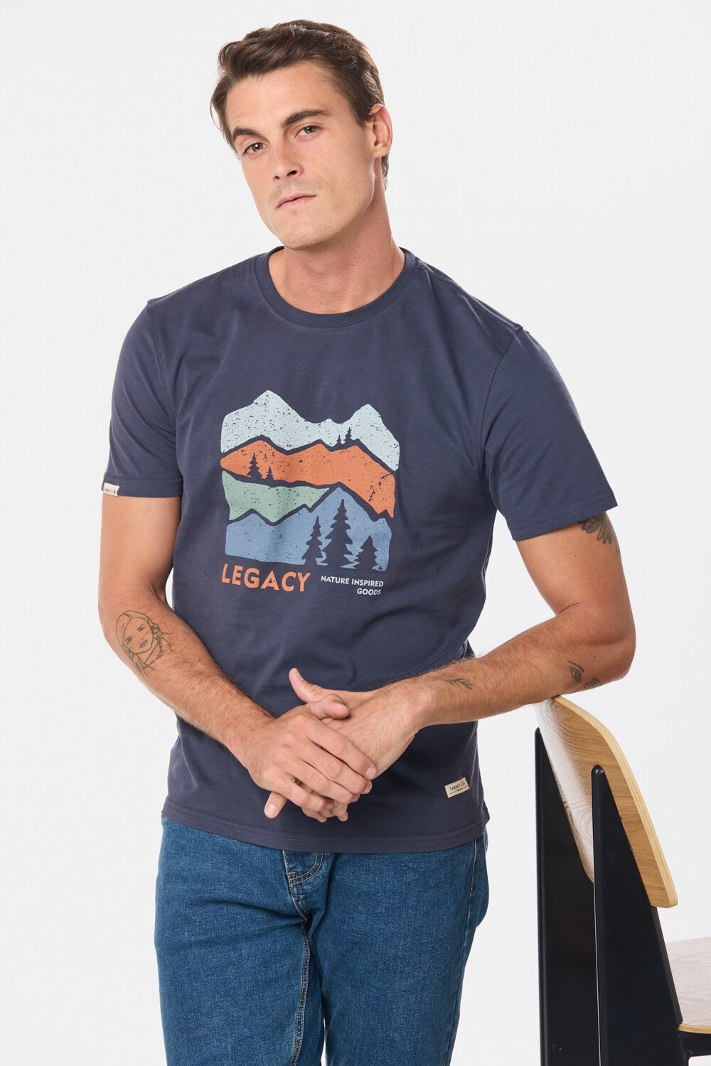 REMERA ESTAMPADA Azul