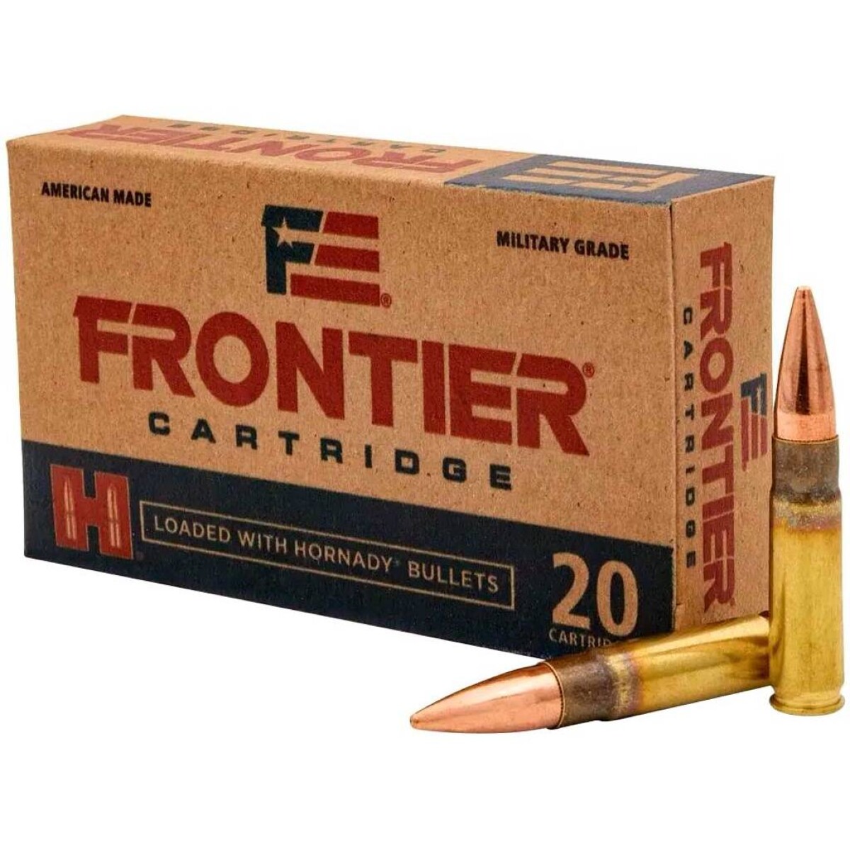 BALA HORNADY CAL 223 REM 55GRS FRONTIER FMJ HOR/FR100 