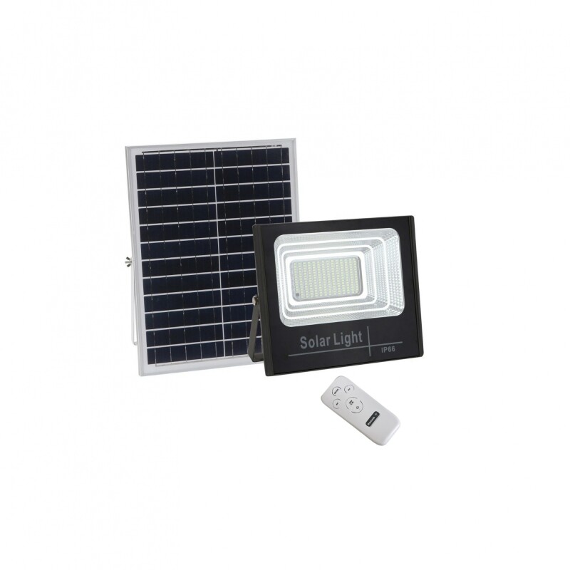 Foco Solar 50W Con Control Remoto Proyector LED Solar 50W Con Control Remoto