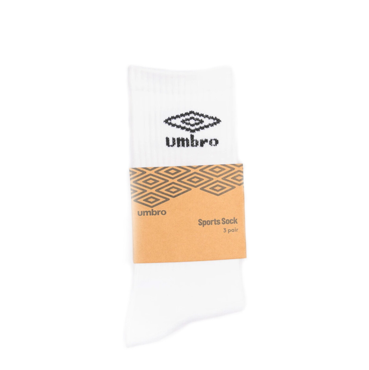 Medias Umbro Sport Pack X3 Masculino - Blanco 