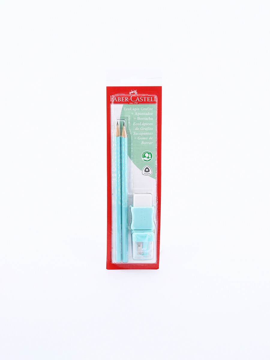 BLISTER SET ESCOLAR TONOS PASTEL - CELESTE 