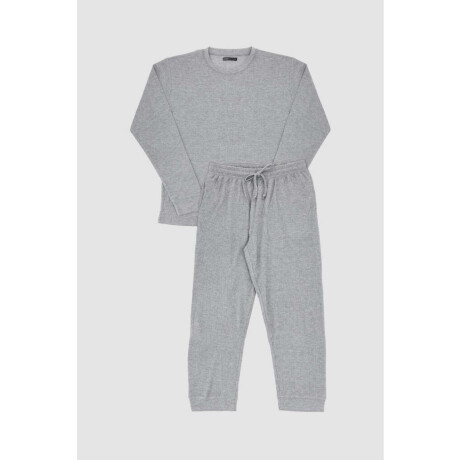Pijama waffle grey Gris