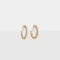 Aros Argollas Con strass Argollas Con Strass - Dorado