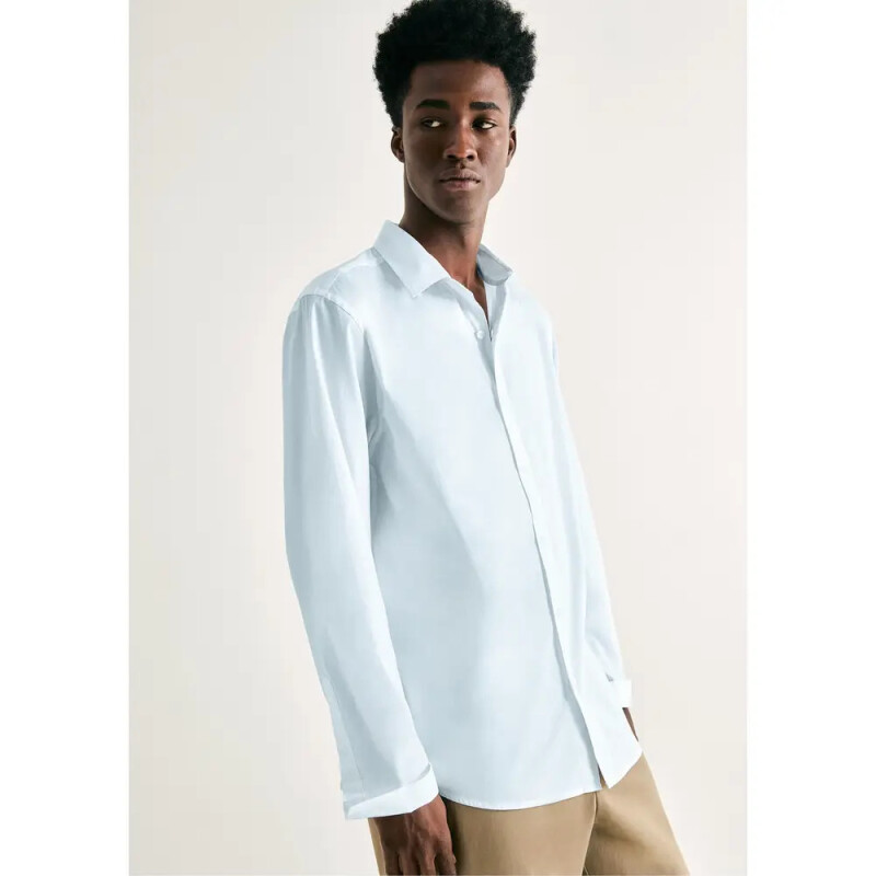 CAMISA ML MASC AZUL CLARO
